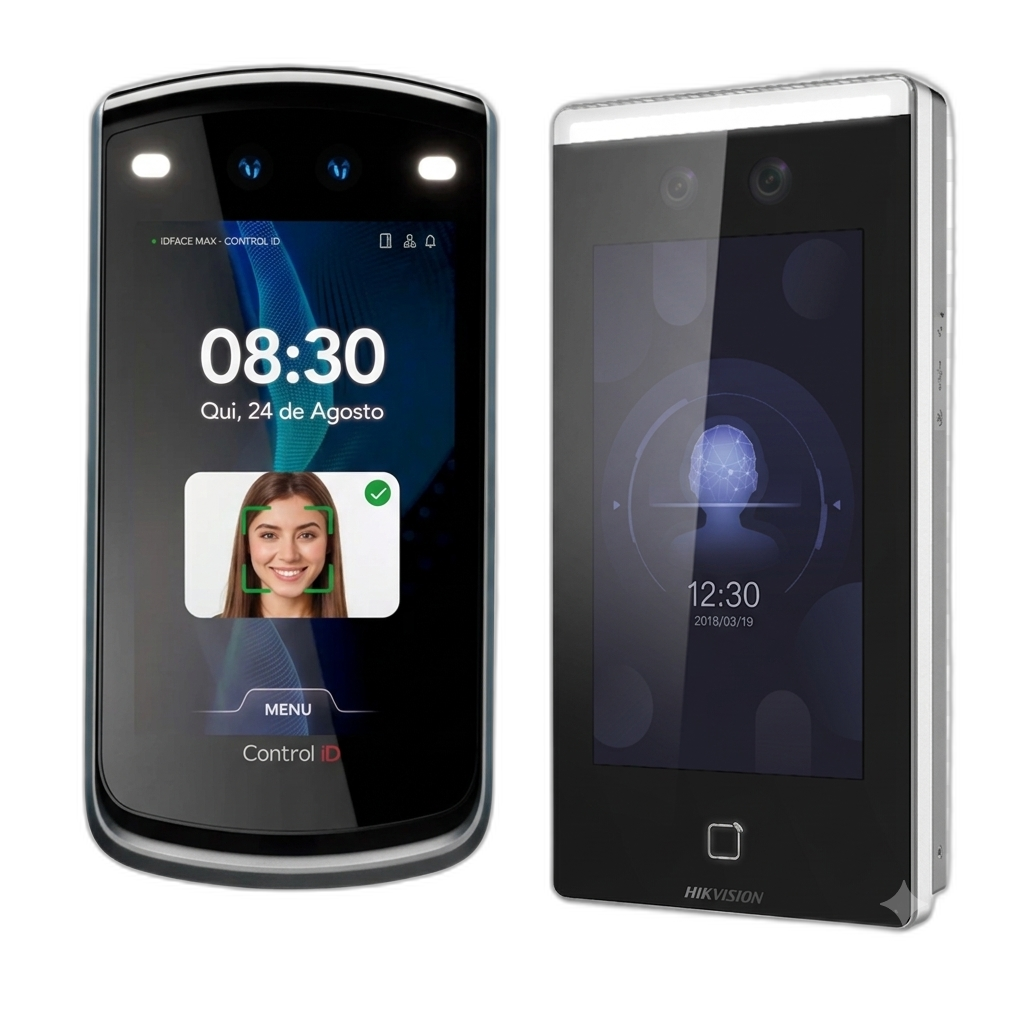 Controle de acesso facial Control iD e Hikvision